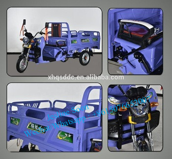 China Supply Electric Auto Rickshaw Mini Construction Electric Tricycle Rickshaw Light Cargo Auto Rickshaw Electric Cargo Loader