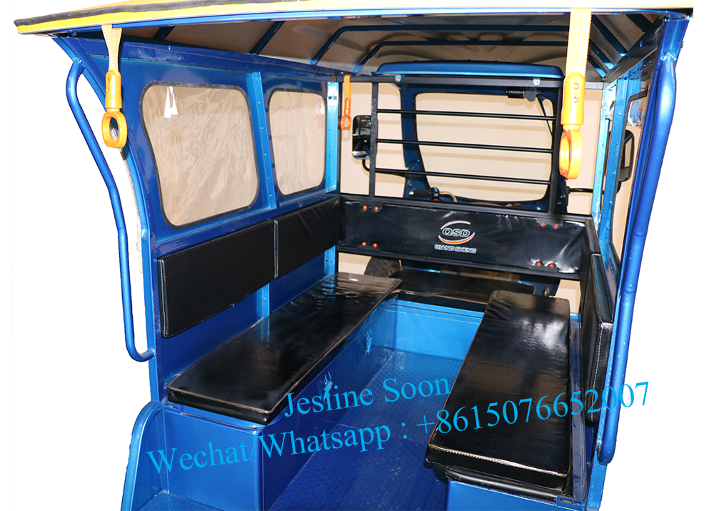 Green Power Mini School Bus Passenger Electric Tricycle Rickshaw For Philippine Market