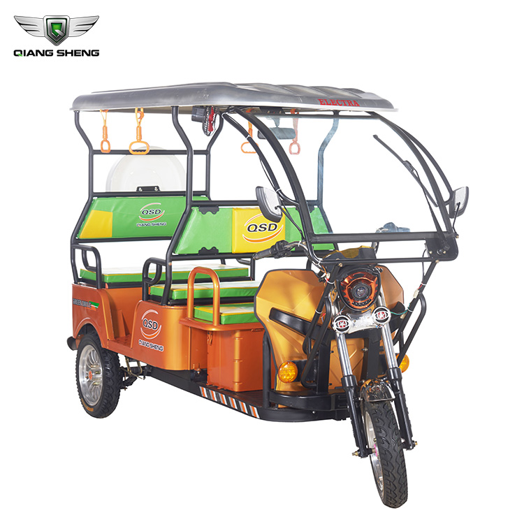 2020 New design Muslim Back to Back E rickshaw e tuk tuk electric passenger tricycle