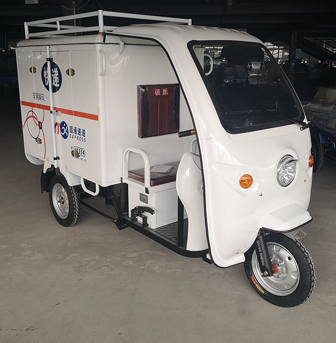 Best Closed electric tricycle express delivery cargo loader passenger cabin  electric loader rickshaw for sale Manufacturer and Factory | Qiangsheng