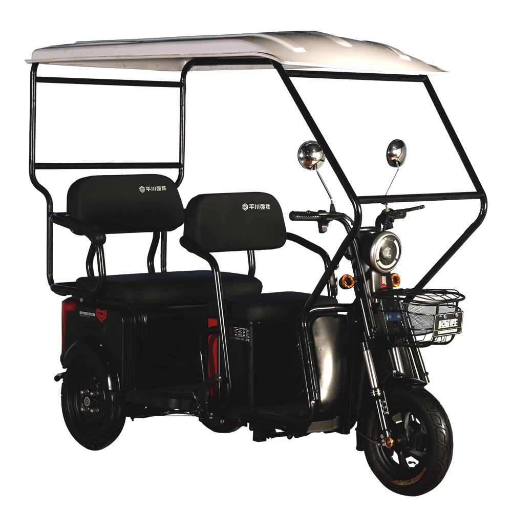 Asia popular electric tricycle adult 3 seats 500W best electric city rickshaw scooter price for elderly