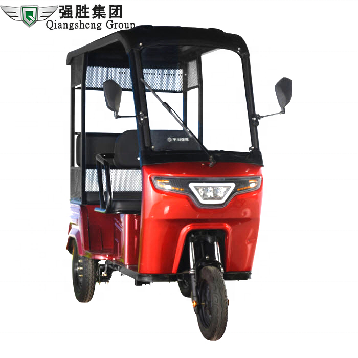2022 Fashional three wheel electric tricycle adults 1-2 passenger taxi e rickshaw for sale Cheaper Bajaj rural tuk tuk  price